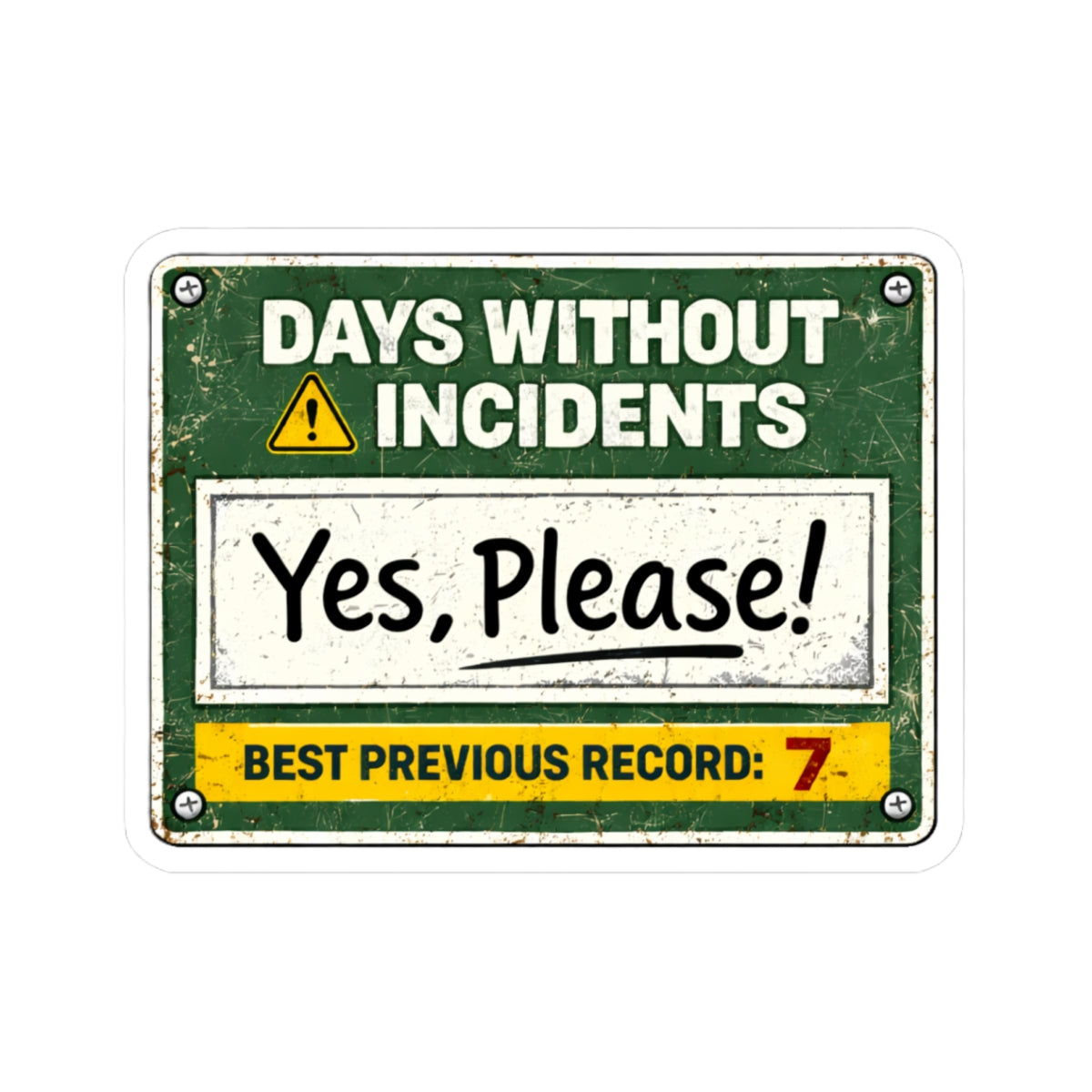 Days Without Incident